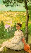 Frederic Bazille View of the Village Germany oil painting artist